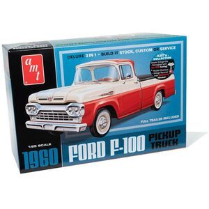 AMT 1960 Ford F-100 Pickup w/Trailer 1/25 Scale Model Kit  COLLECTIBLES